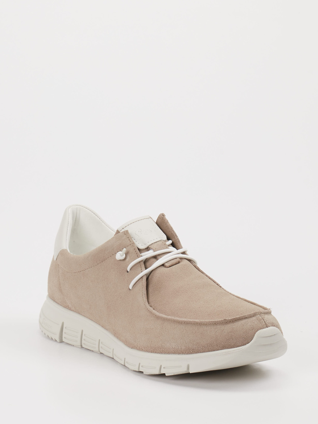 Sioux – Schnürschuh aus Veloursleder Beige