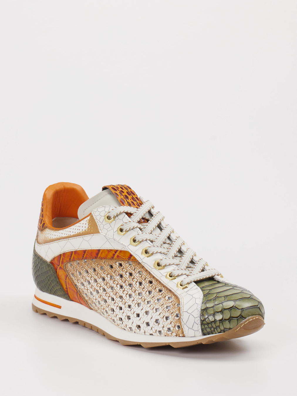 Konstantin Starke – Sneaker aus geprägtem Leder