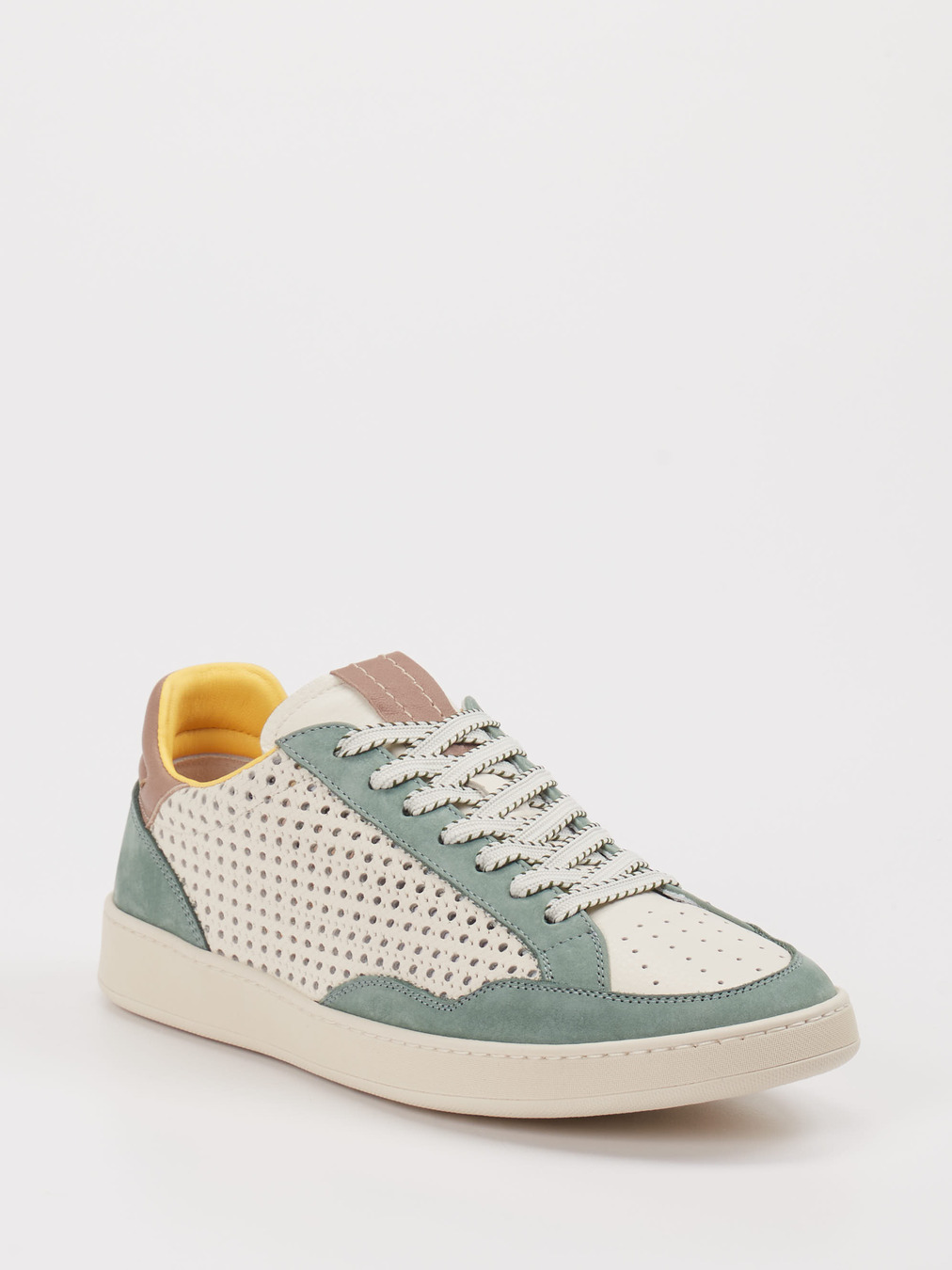 Konstantin Starke – Sneaker aus Leder Weiß