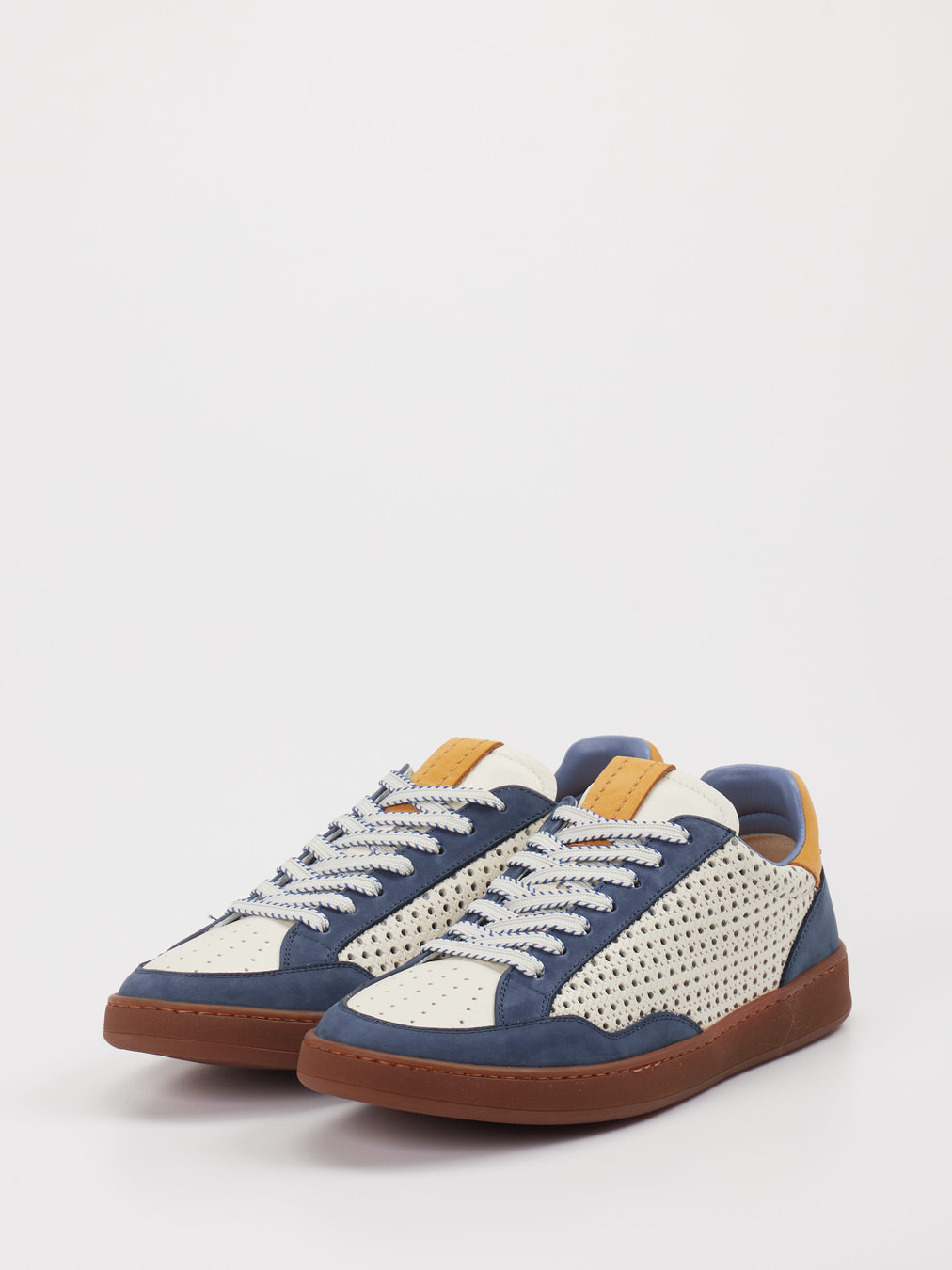 Konstantin Starke – Sneaker aus Leder weiß