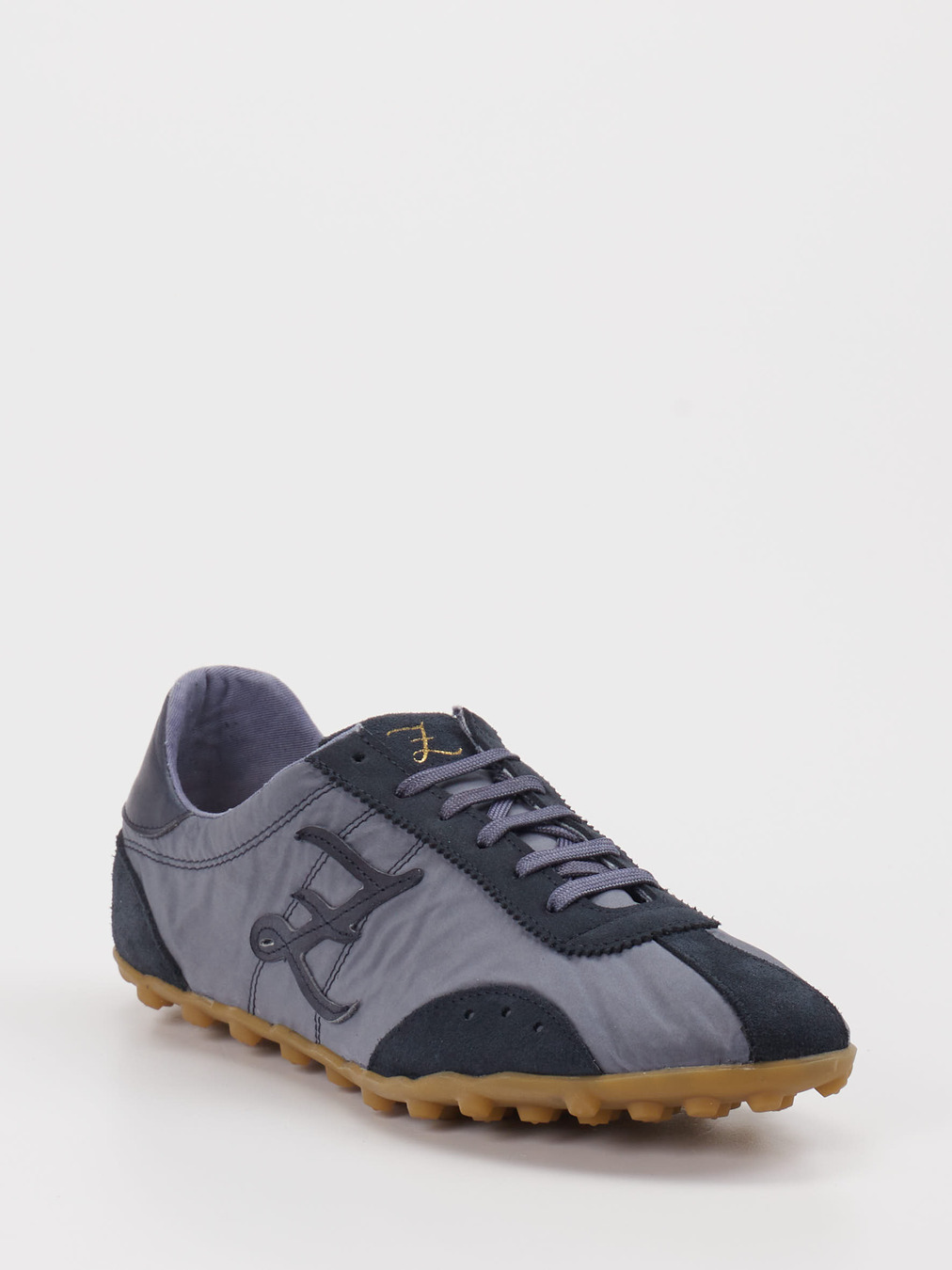 Zago x Zumnorde – Sneaker aus Velours Textil blau