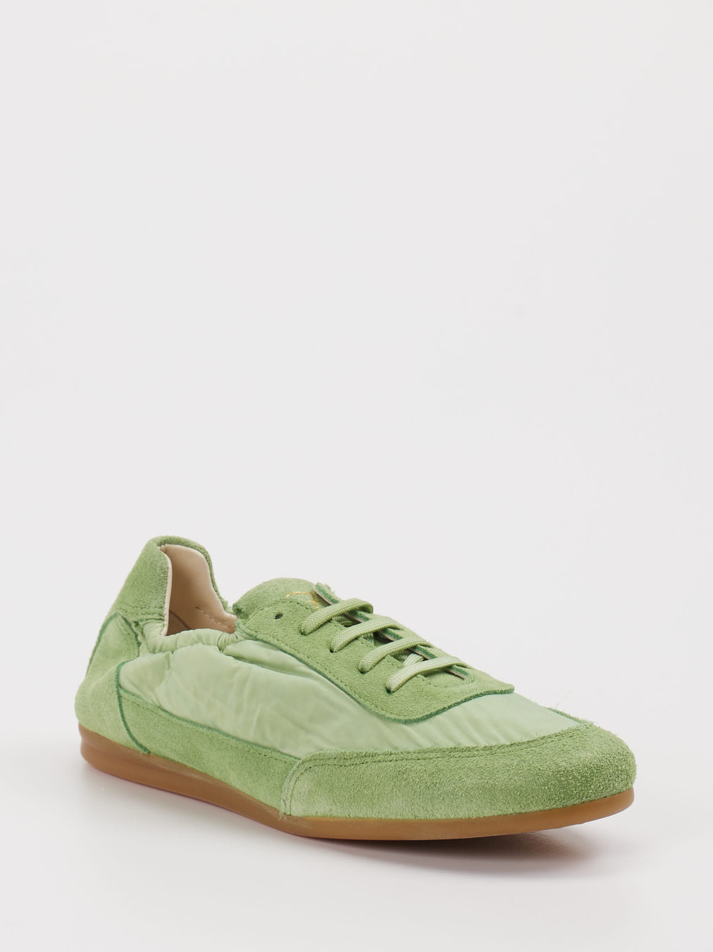 Zago x Zumnorde – Sneaker aus Velours Textil Grün