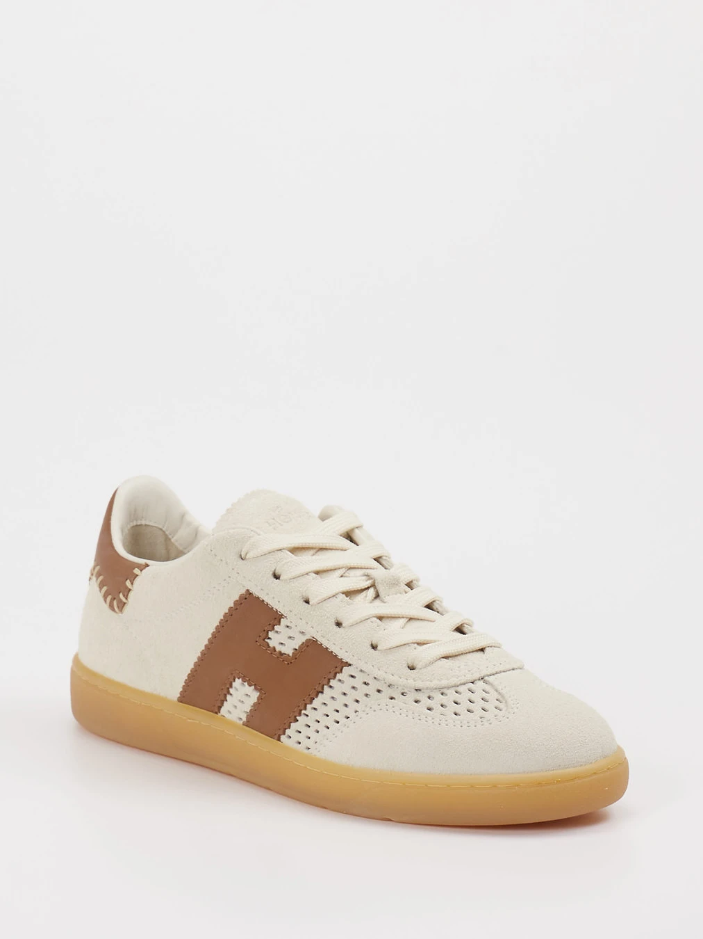 Hogan – Sneaker aus Velours/Leder Beige
