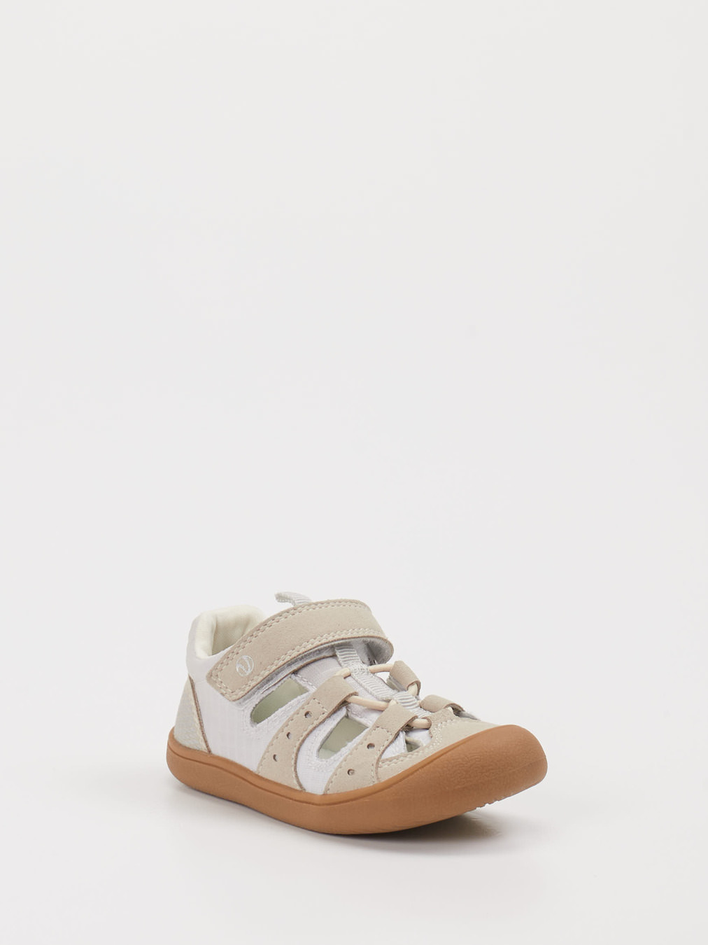 Vadolino – Kinder-Sandale aus Veloursleder Offwhite