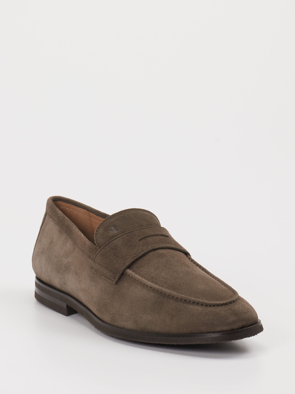 Floris van Bommel – Loafer aus Veloursleder grau