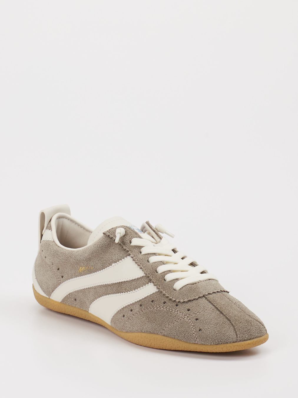 MRP – Sneaker aus Velour/Leder grau
