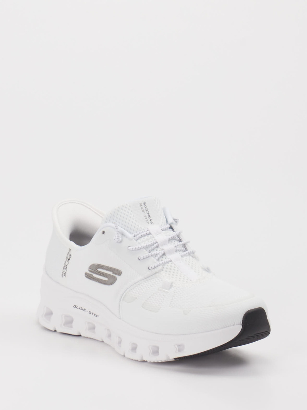 Skechers – Sneaker aus Textil weiß Slip-ins