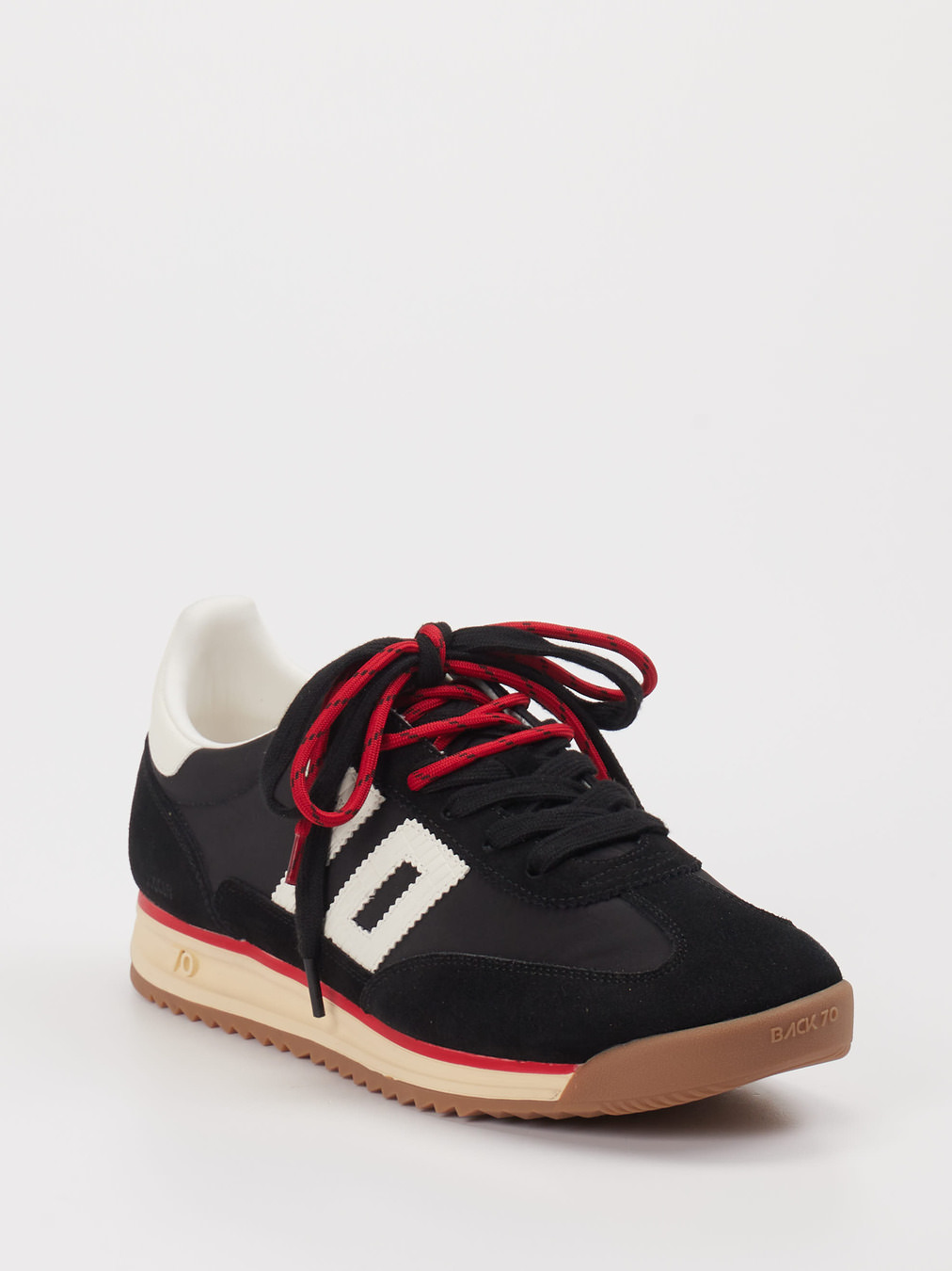 Back 70 – Sneaker aus Leder in Schwarz