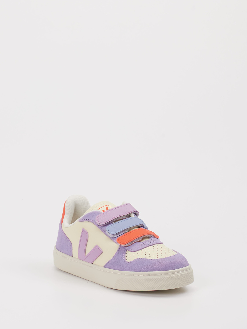 VEJA – Klettsneaker aus Kalbleder Cremeweiß