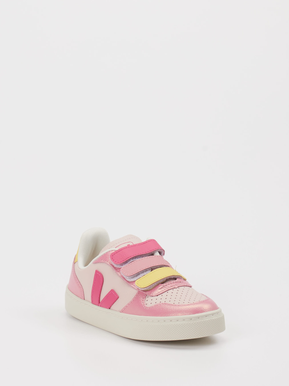 VEJA – Klett-Sneaker aus Kalbleder Rosa