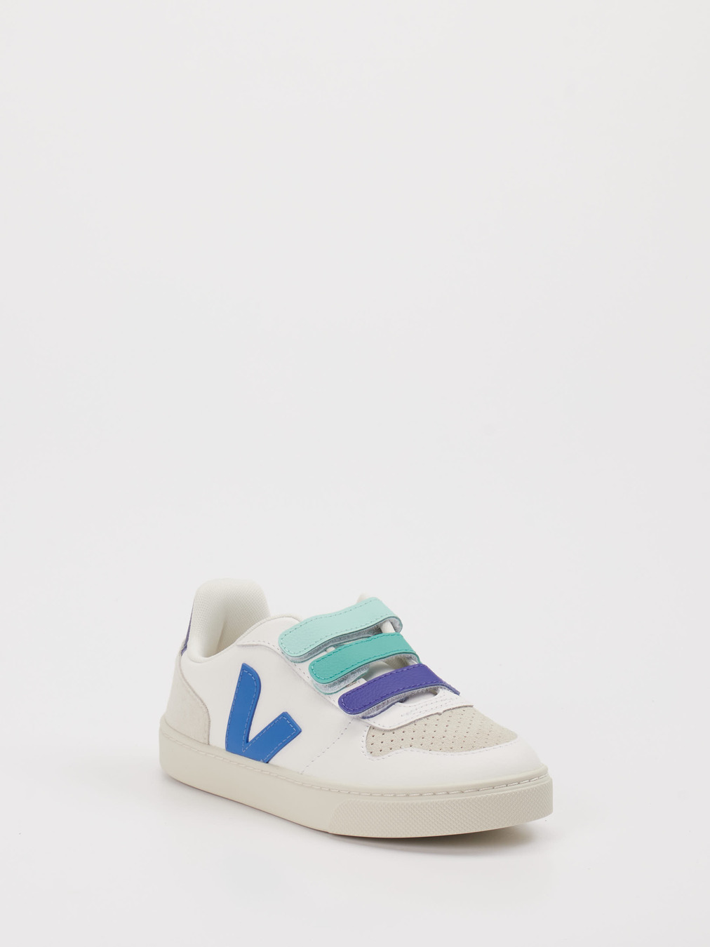 VEJA – Klett-Sneaker aus Kalbleder Weiß