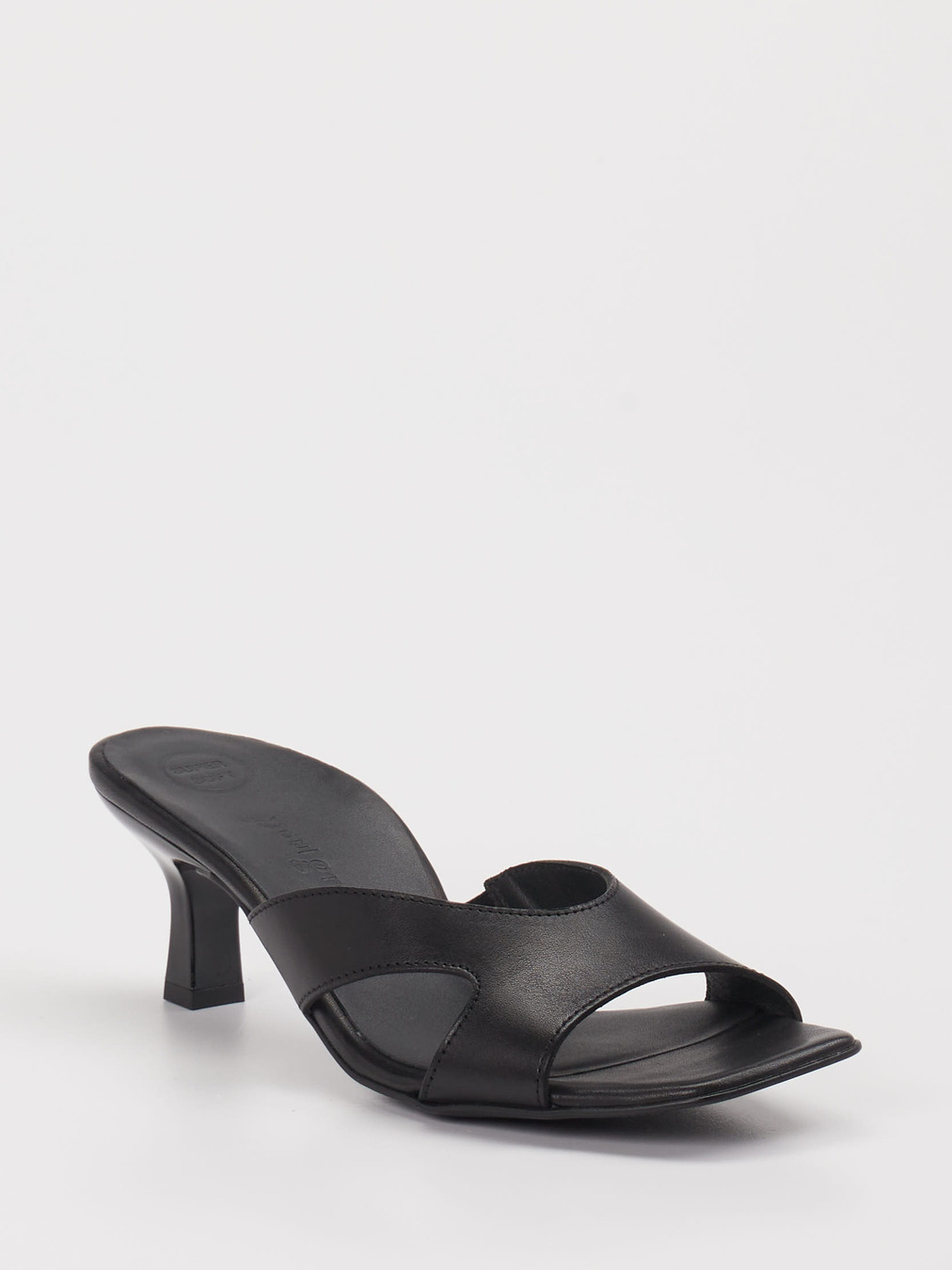 Paul Green – Pantolette aus Kalbleder Schwarz