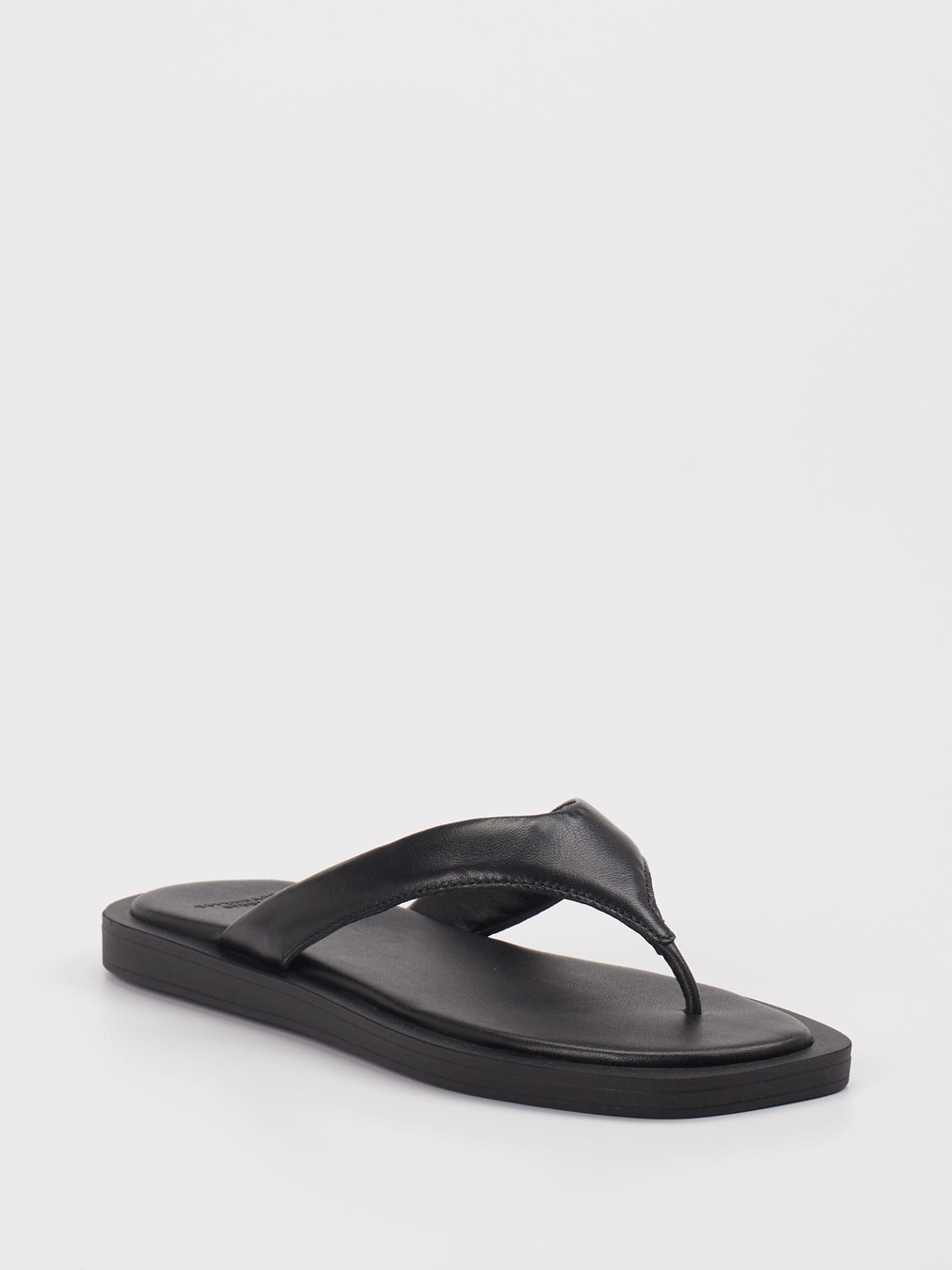 Copenhagen – Zehentrenner aus Lammleder schwarz