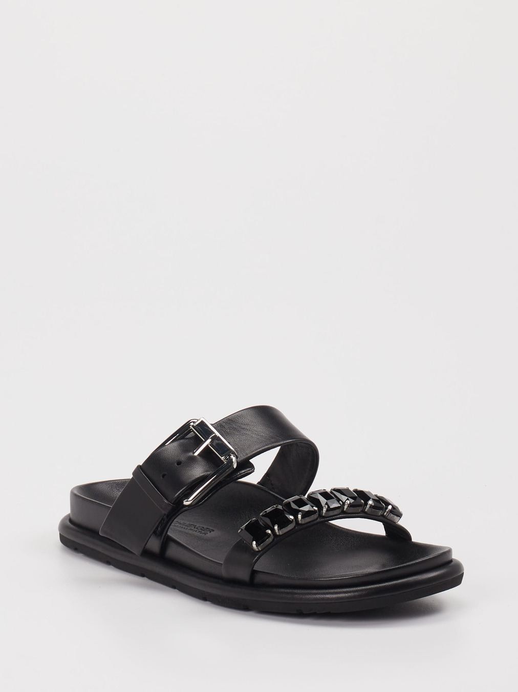 Kennel & Schmenger – Pantolette aus Lammleder Schwarz