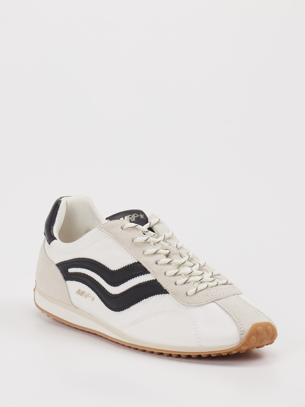 MRP – Sneaker aus Veloursleder Textil weiß