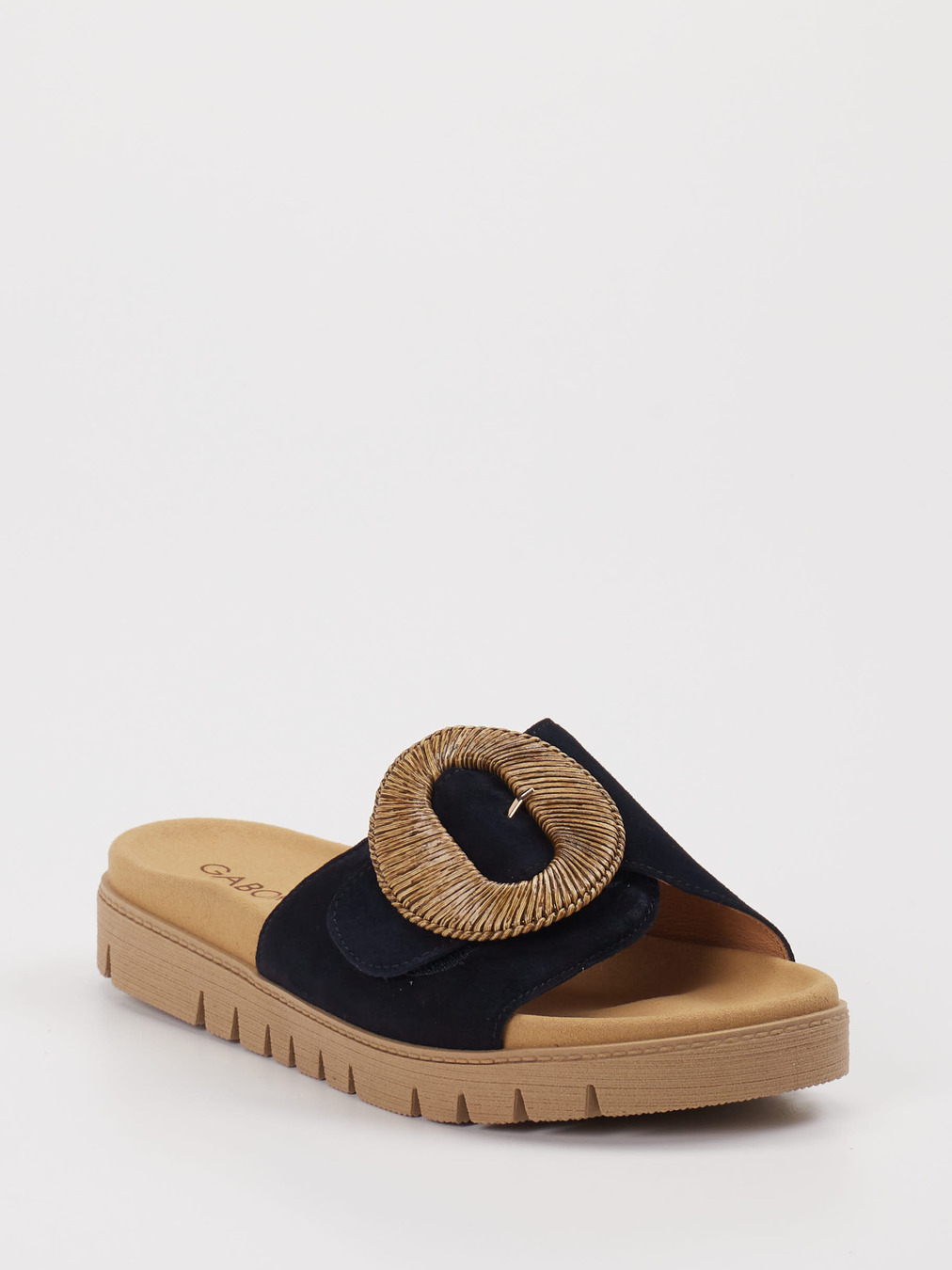 Gabor – Pantolette aus Veloursleder Blau