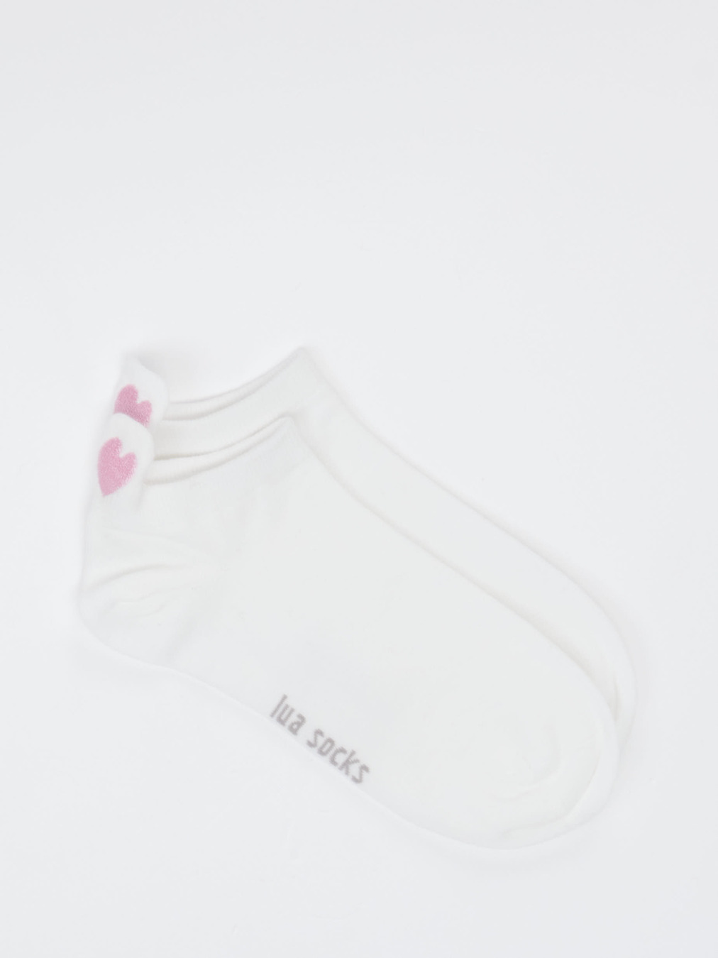 Lua Accessories – Sneakersocken aus Textil weiß