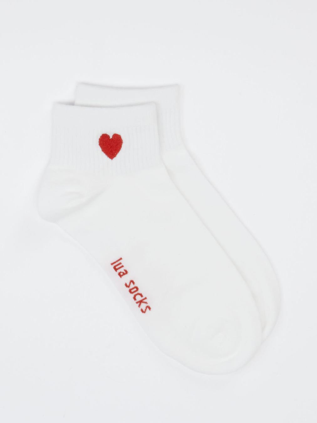 Lua Accessories – Sneakersocke aus Textil Weiß