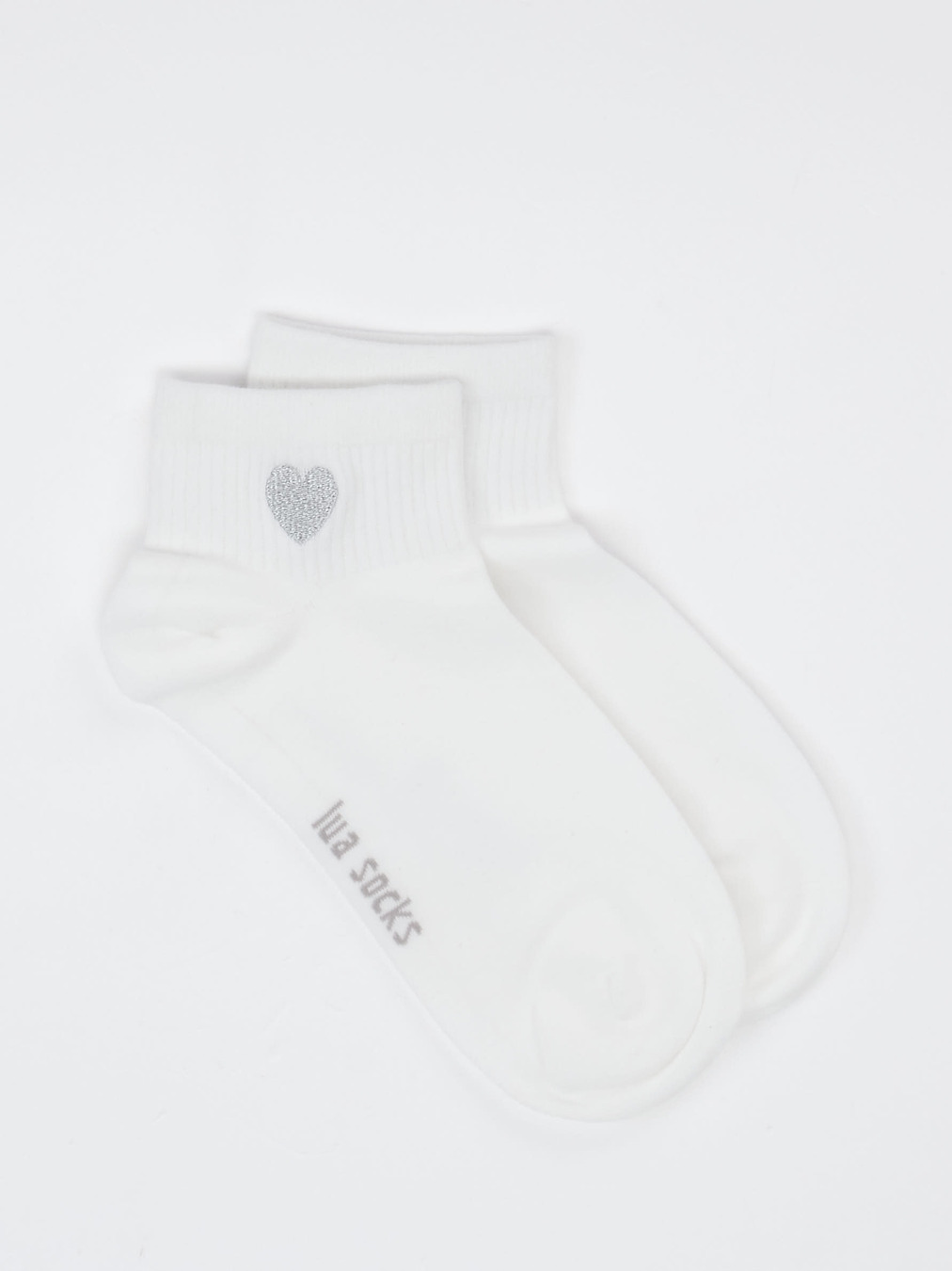 Lua Accessories – Sneakersocken aus Textil Offwhite