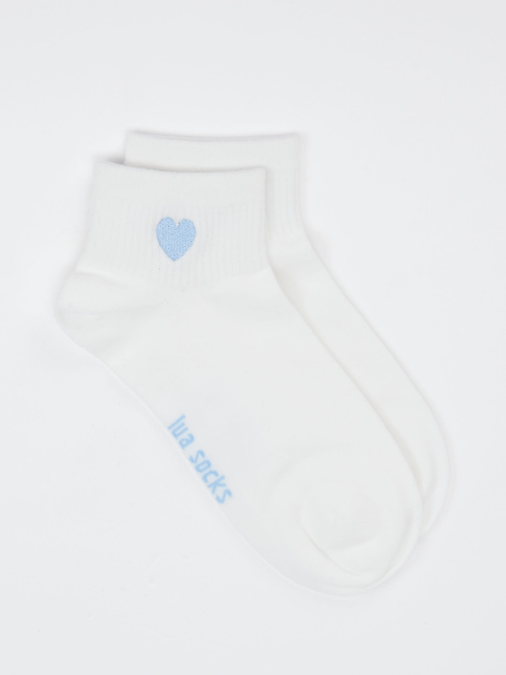 Lua Accessories – Sneakersocke aus Textil weiß