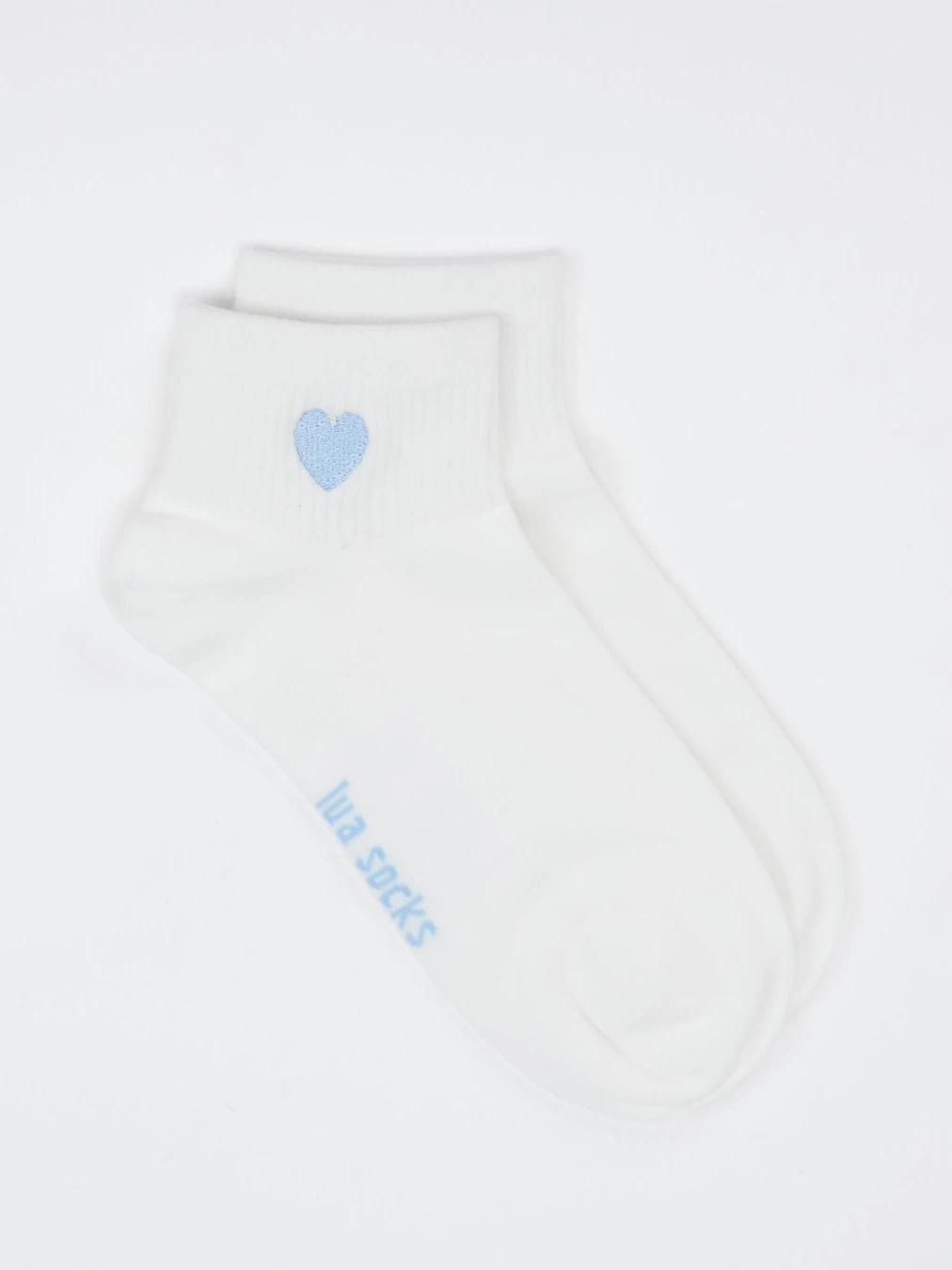 Lua Accessories – Sneakersocke aus Textil weiß