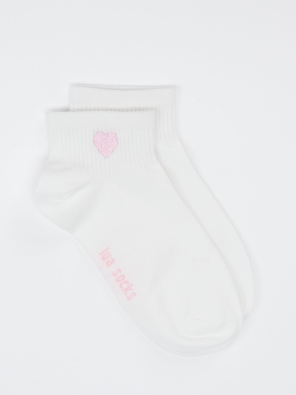 Lua Accessories – Sneakersocke aus Textil weiß