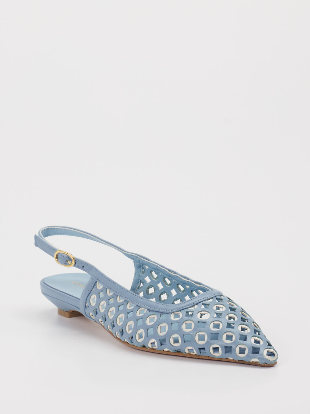 Konstantin Starke – Slingpumps aus Lammleder Blau