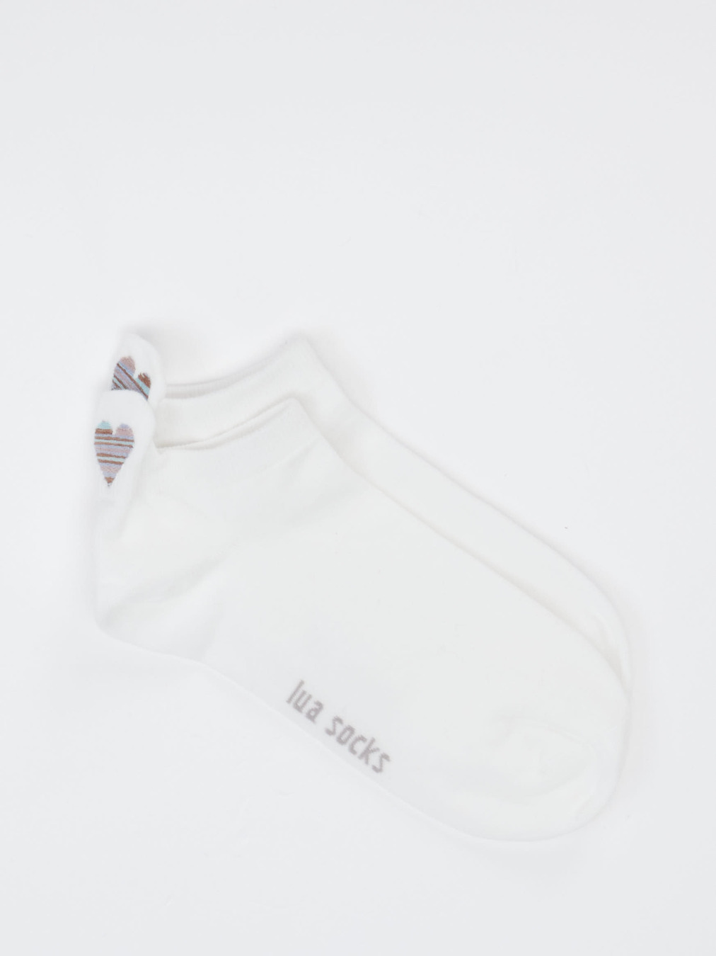 Lua Accessories – Sneakersocke aus Textil Weiß