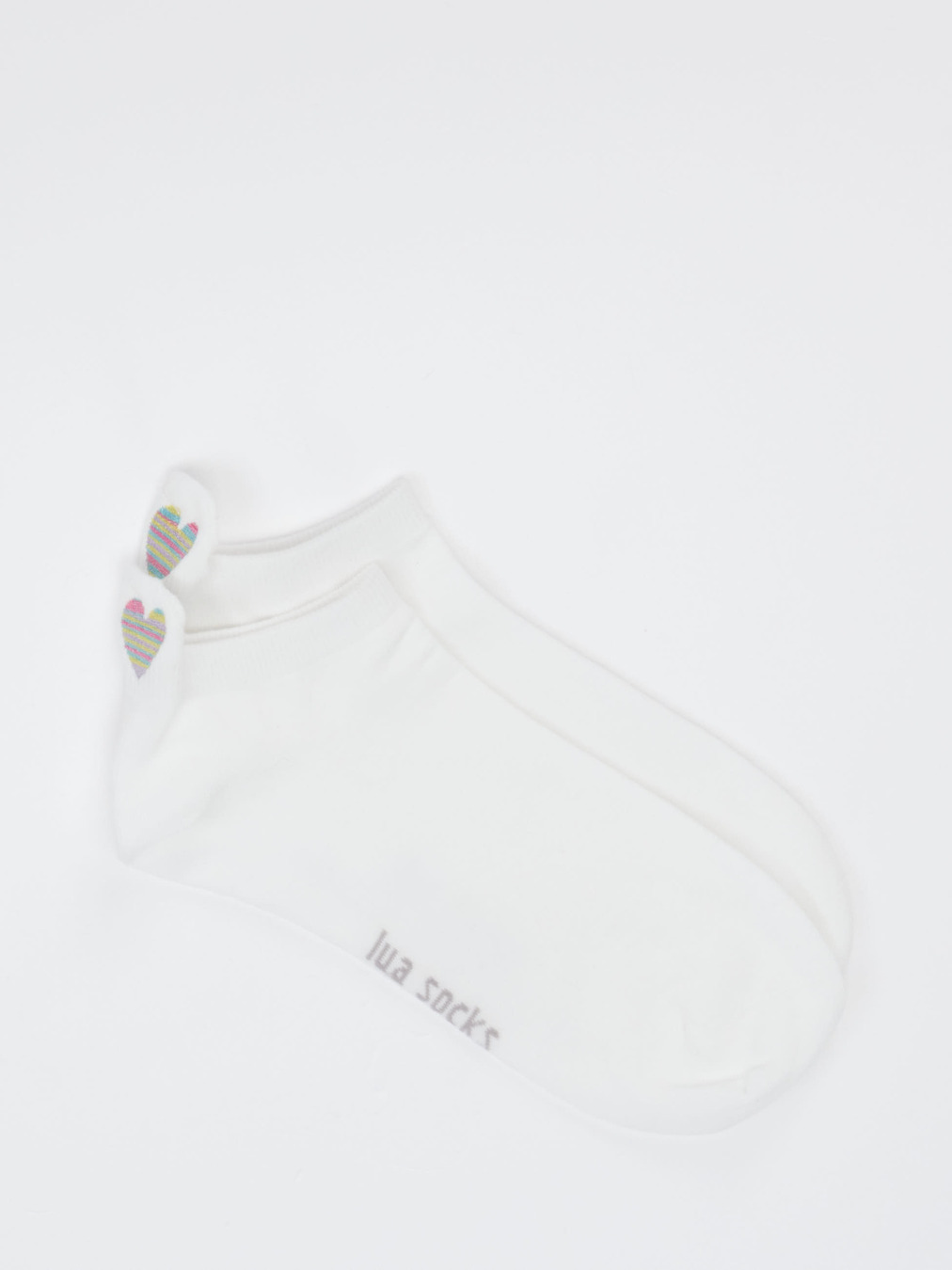 Lua Accessories – Sneakersocke aus Textil Weiß