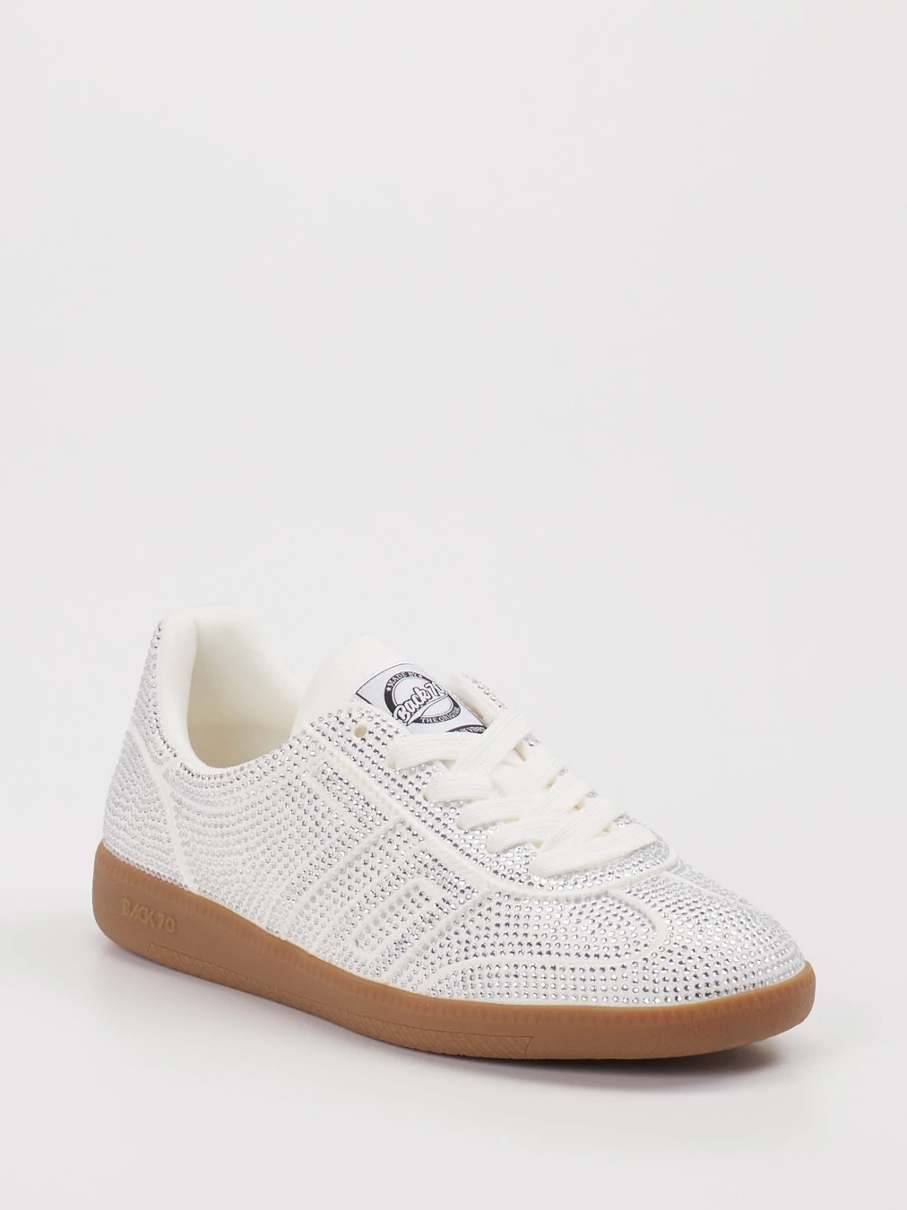 Back 70 – Sneaker aus Textil Silber Strass