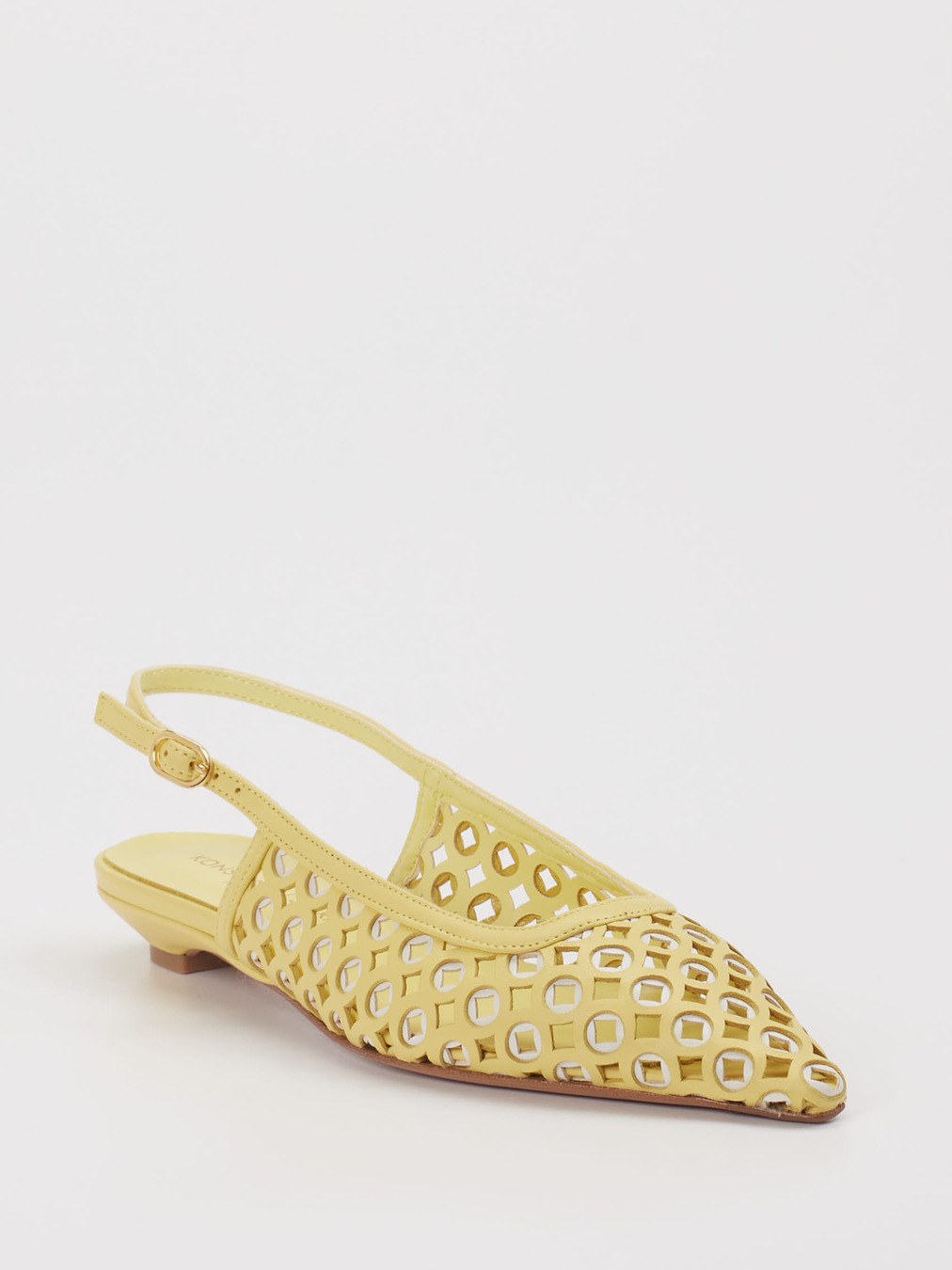 Konstantin Starke – Slingpumps aus Lammleder gelb