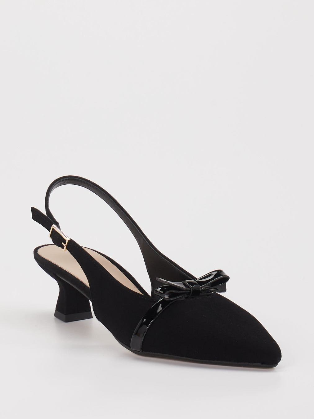 Andrea Puccini – Slingback-Pumps aus Veloursleder