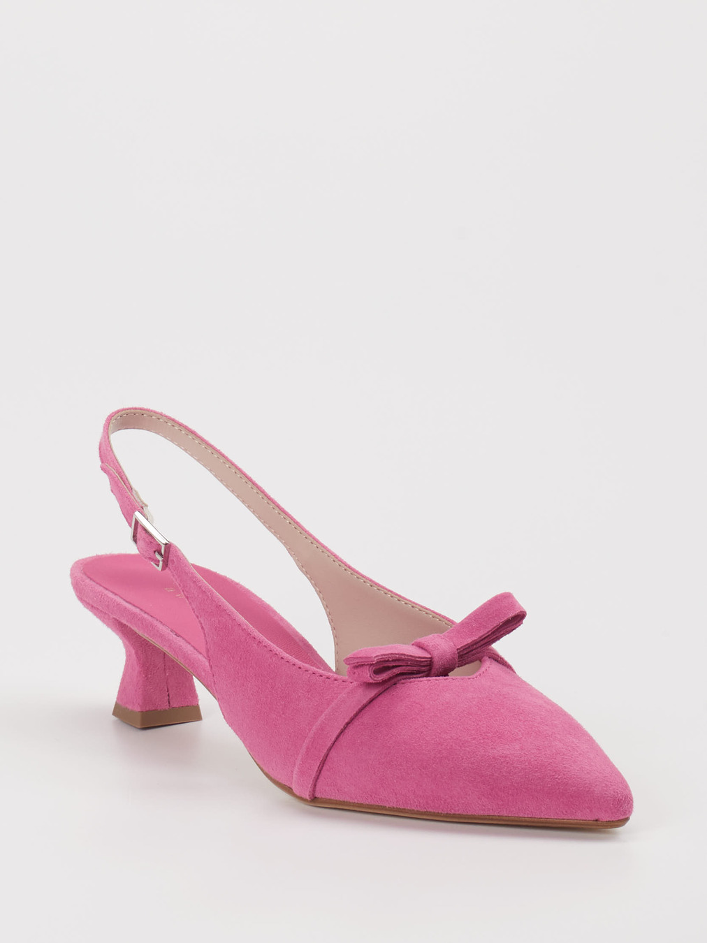 Andrea Puccini – Slingback-Pumps aus Veloursleder pink