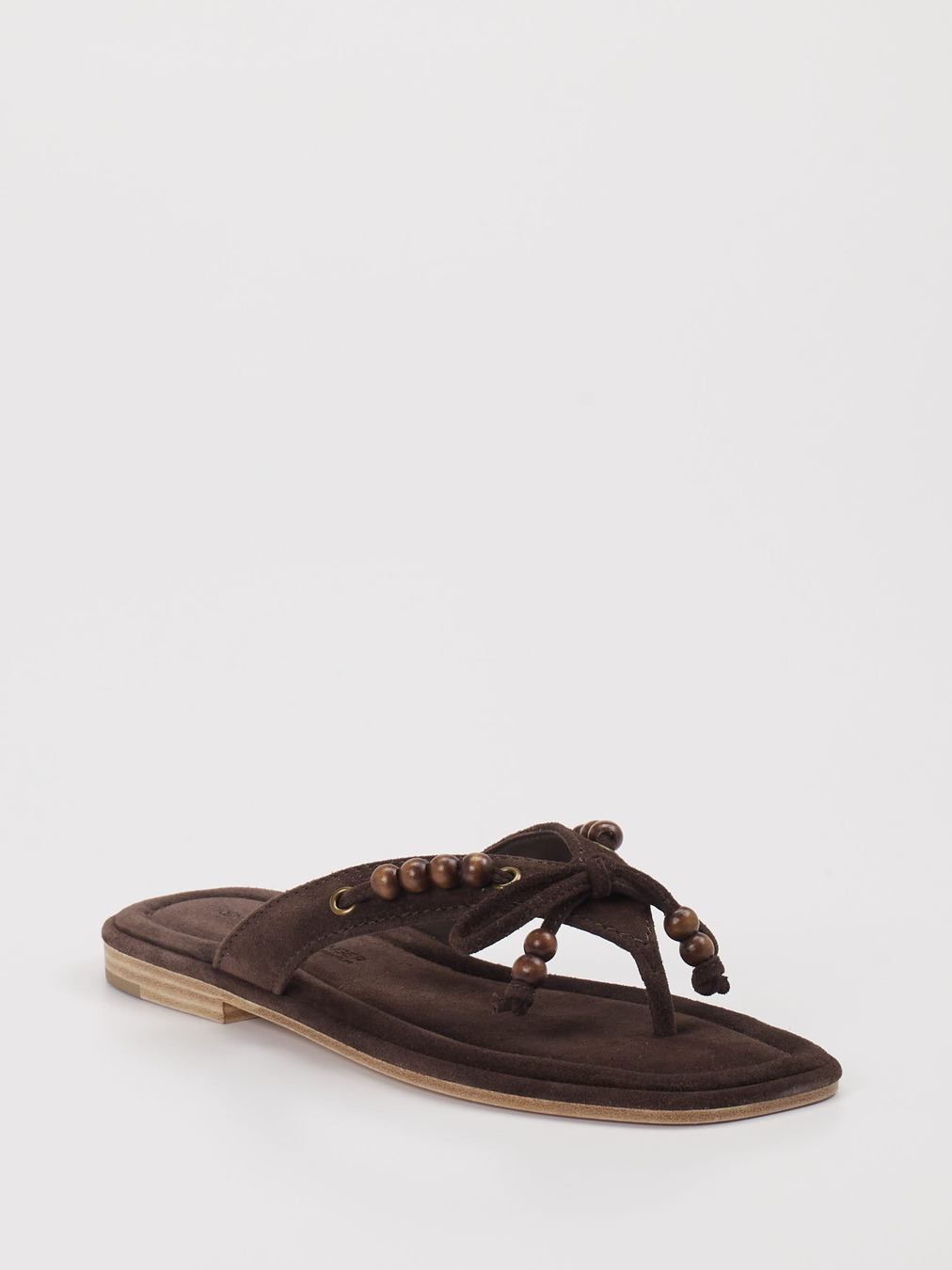 Kennel & Schmenger – Zehentrenner aus Veloursleder braun