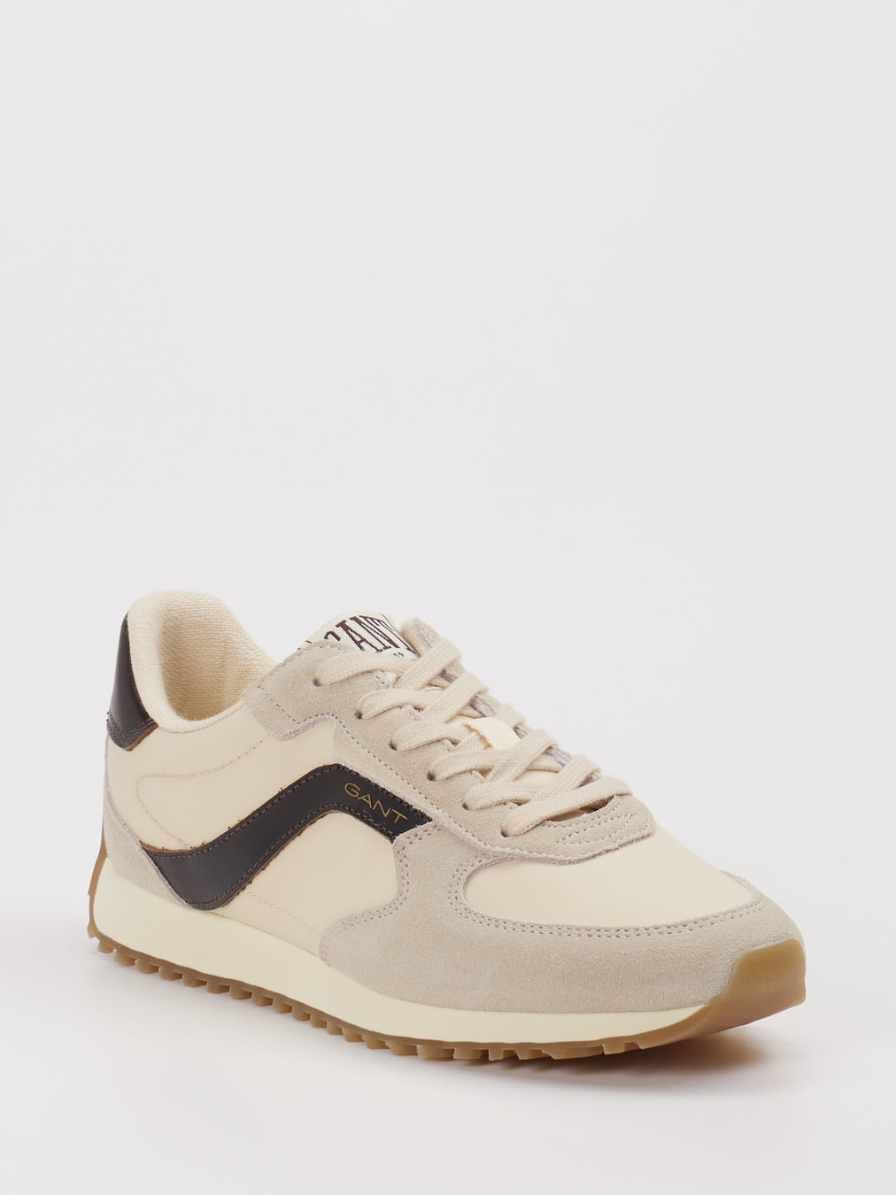 Gant – Sneaker aus Velours Textil in Beige