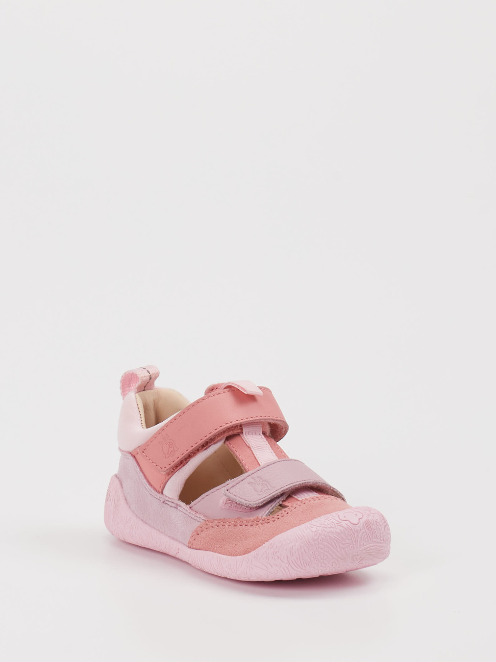 Affenzahn – Sandale aus Veloursleder rosa