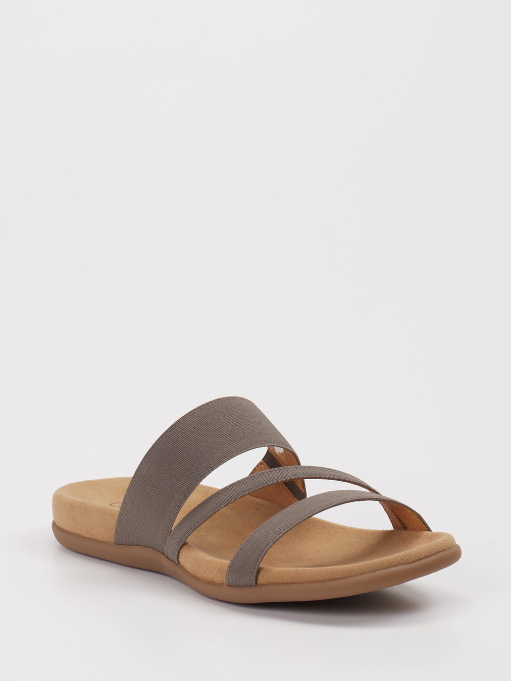 Gabor – Pantolette aus Textil Taupe