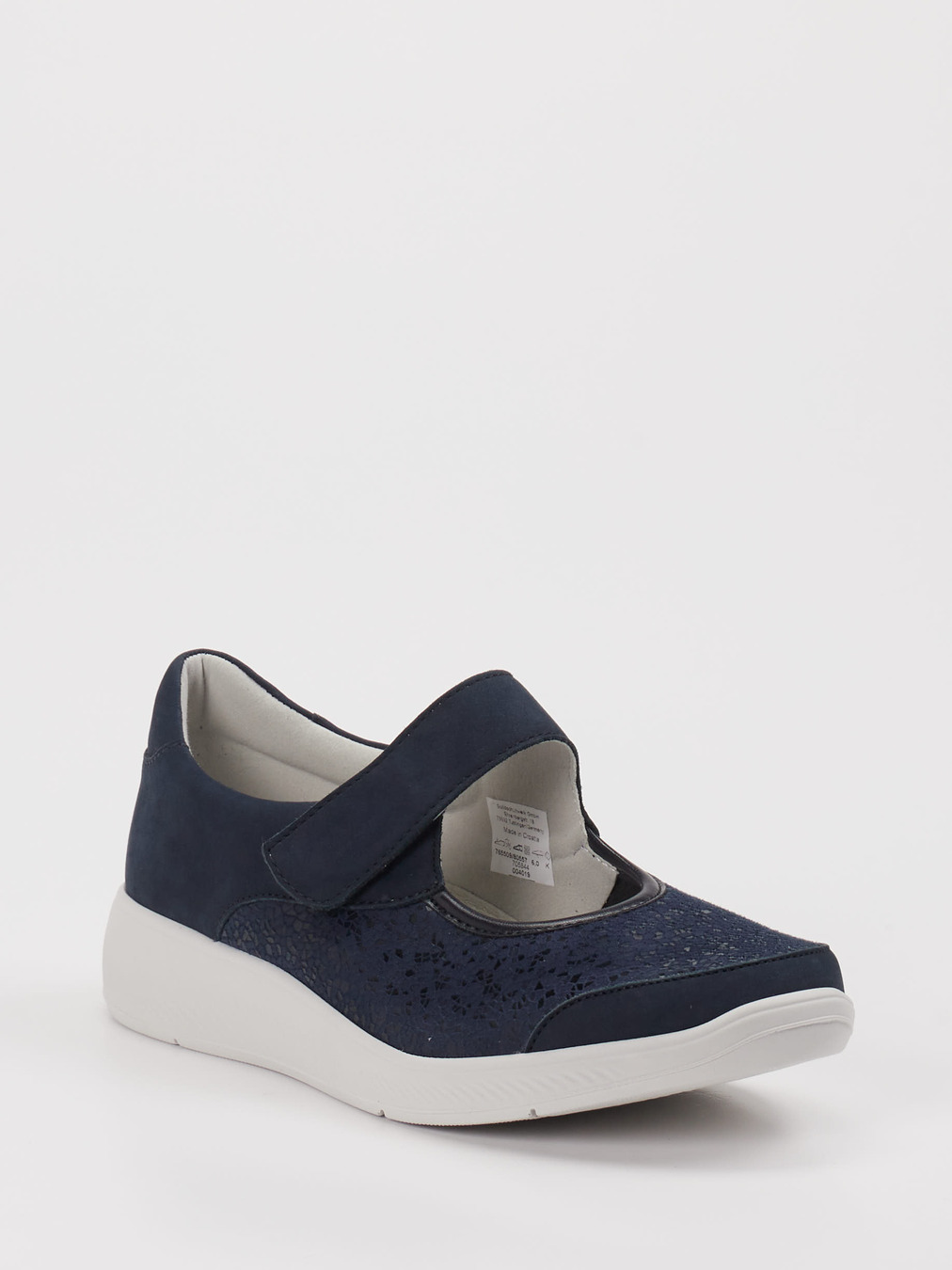 Solidus – Spangenpumps aus Stretch Blau