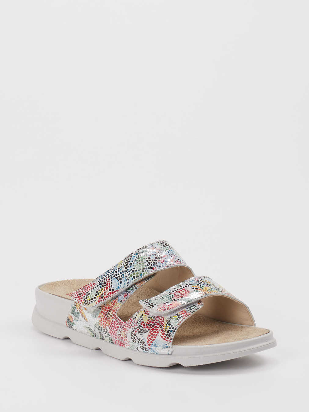 Berkemann – Pantolette aus geprägtem Leder Multi