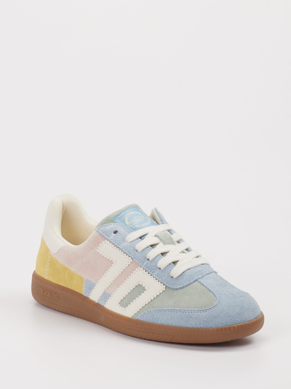 Back 70 – Sneaker aus Veloursleder Pastell-Multi