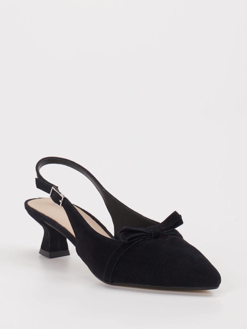 Andrea Puccini – Slingback-Pumps aus Veloursleder