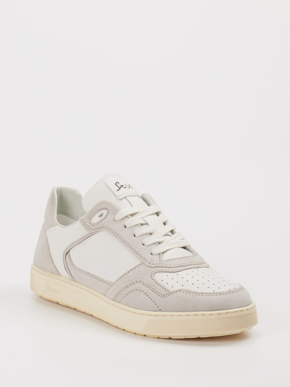 Sioux – Sneaker aus Veloursleder Leder Weiß