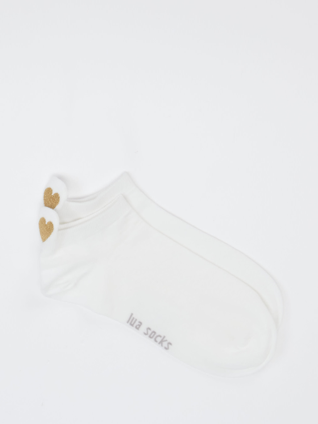 Lua Accessories – Sneakersocke aus Textil Weiß