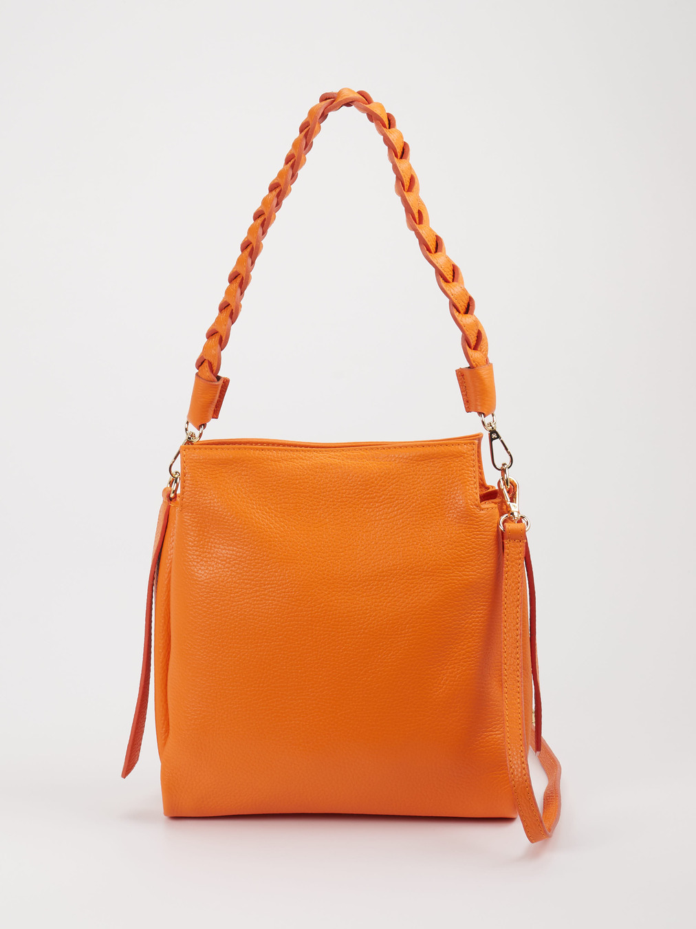 Marlon Firenze – Schultertasche aus Kalbleder Orange