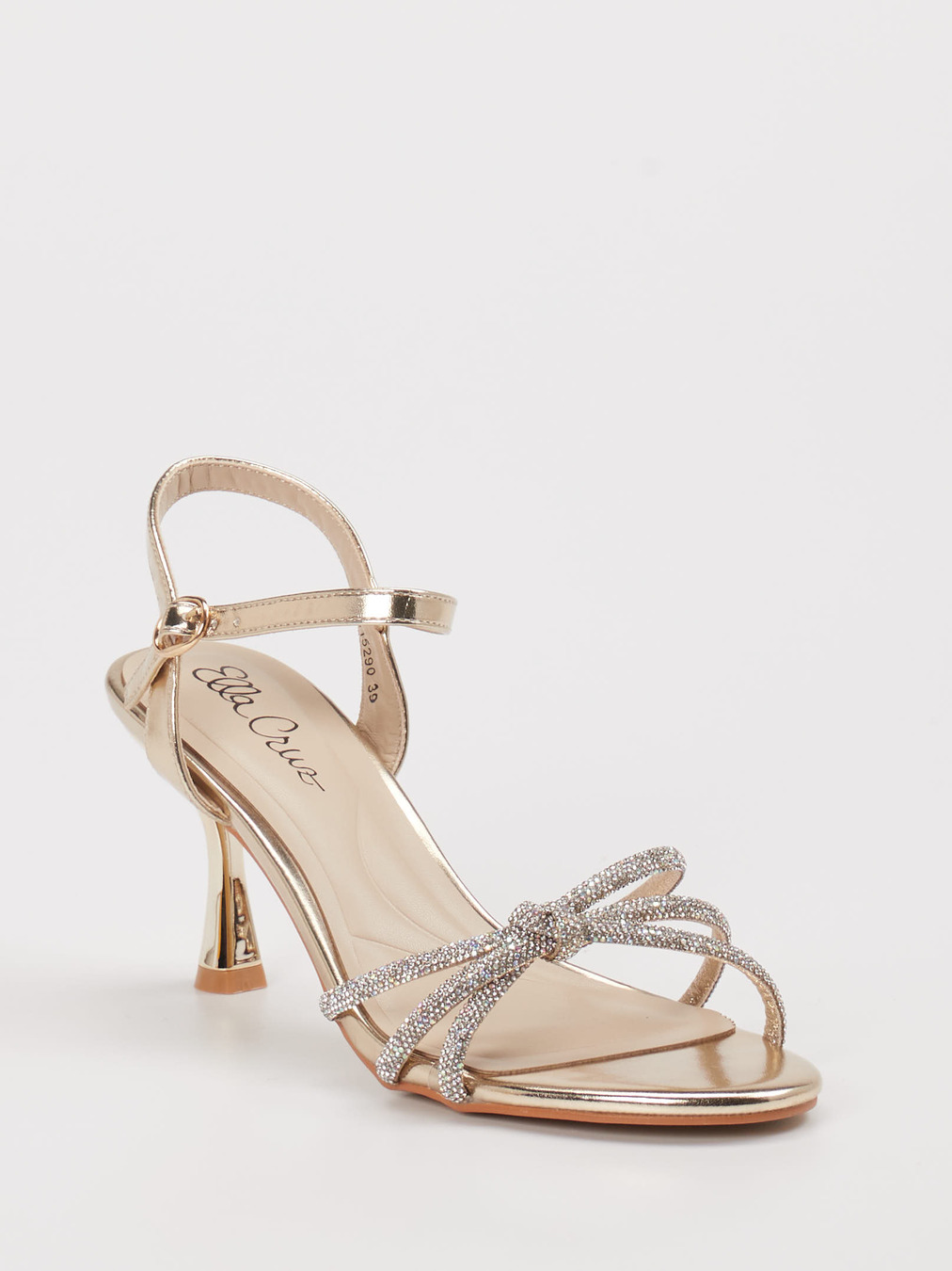 Ella Cruz – Sandalette aus Metallic gold