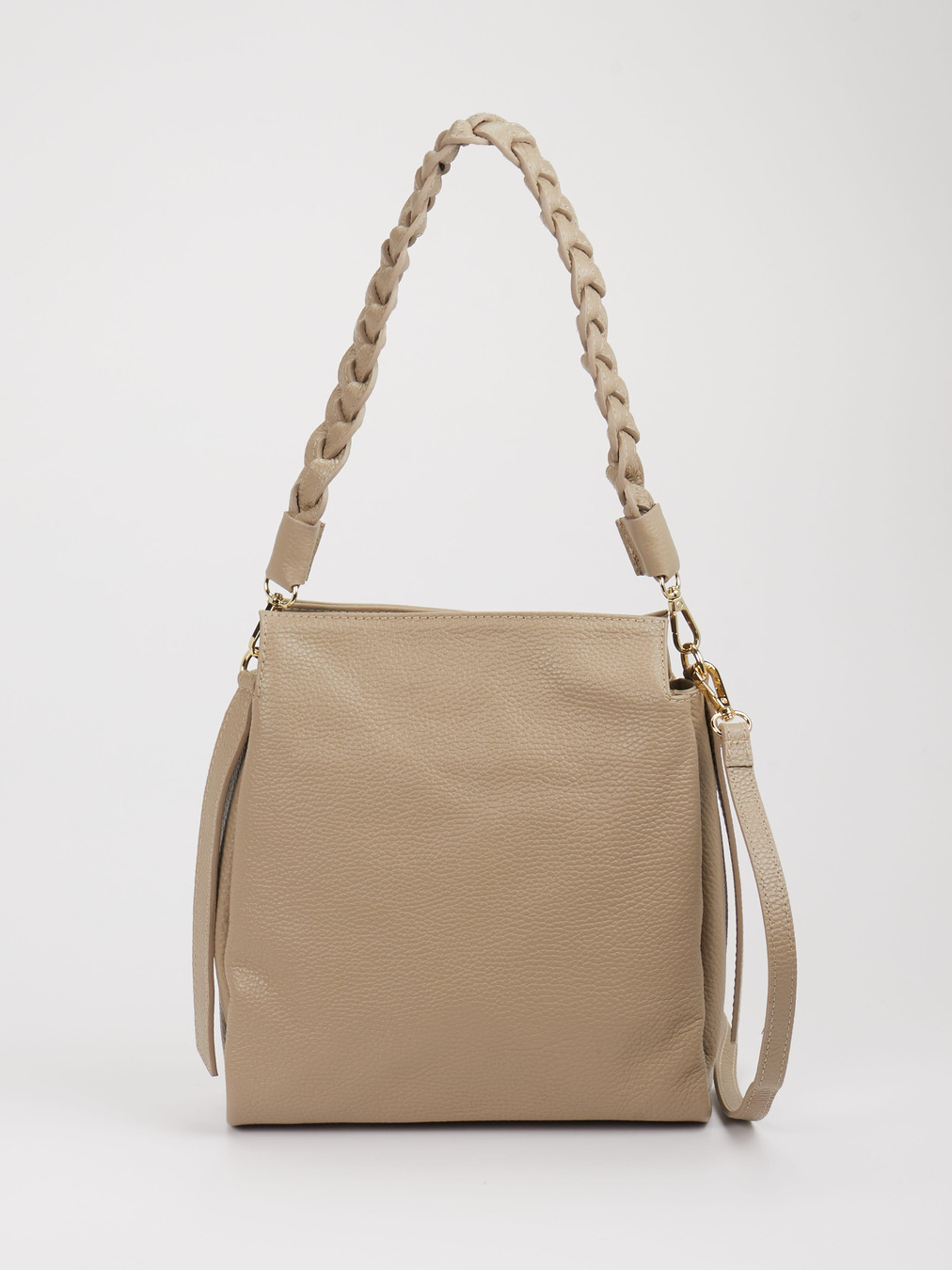 Marlon Firenze – Schultertasche aus Kalbleder Taupe