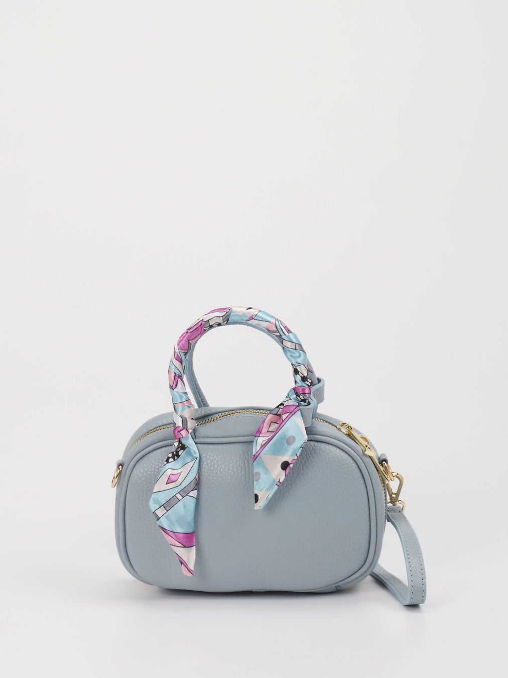 Marlon Firenze – Mini-Crossbody aus Kalbleder blau
