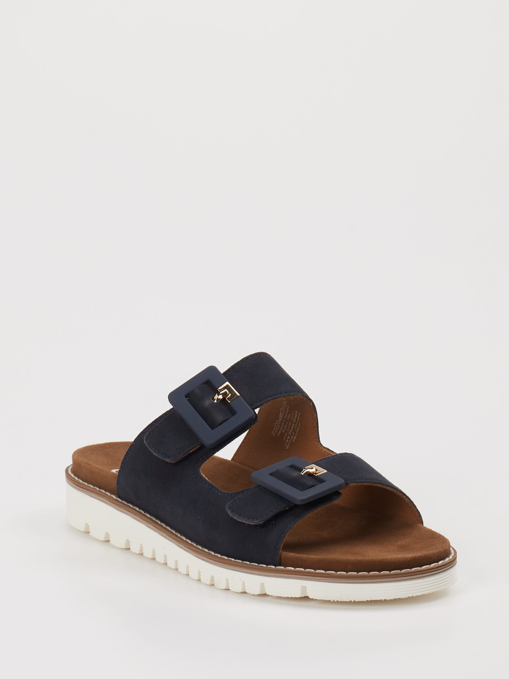 Ara – Pantolette aus Veloursleder Blau