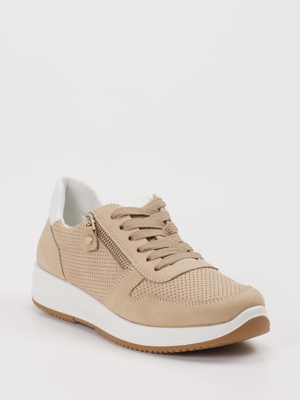 Ara – Low-Top Sneaker aus Leder beige