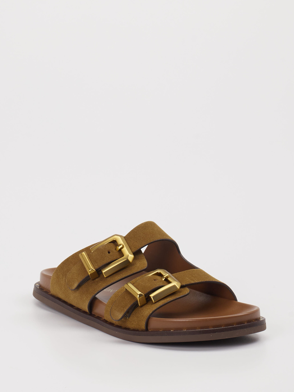 Ralph Harrison – Pantolette aus Veloursleder Braun